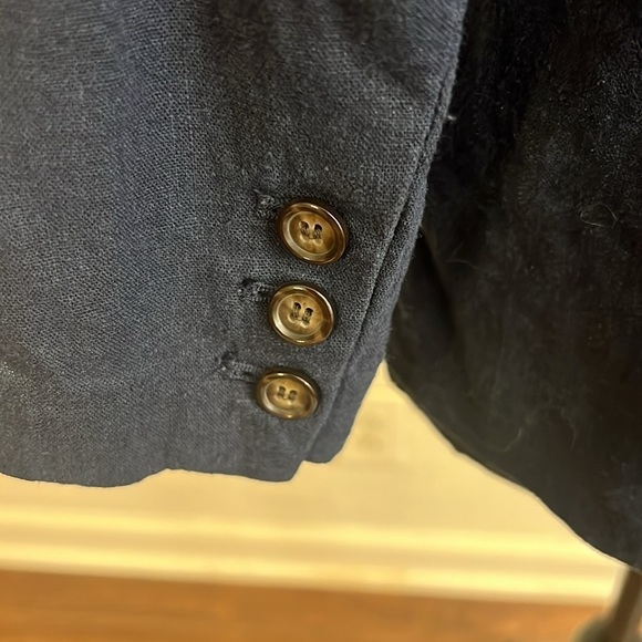 Linen Blend Blazer. Sz. L. - Picture 5 of 11